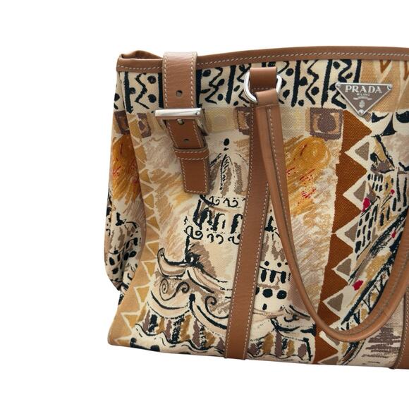 Prada Limited Edition Venetian Scene Tote Bag - Picture 4 of 16